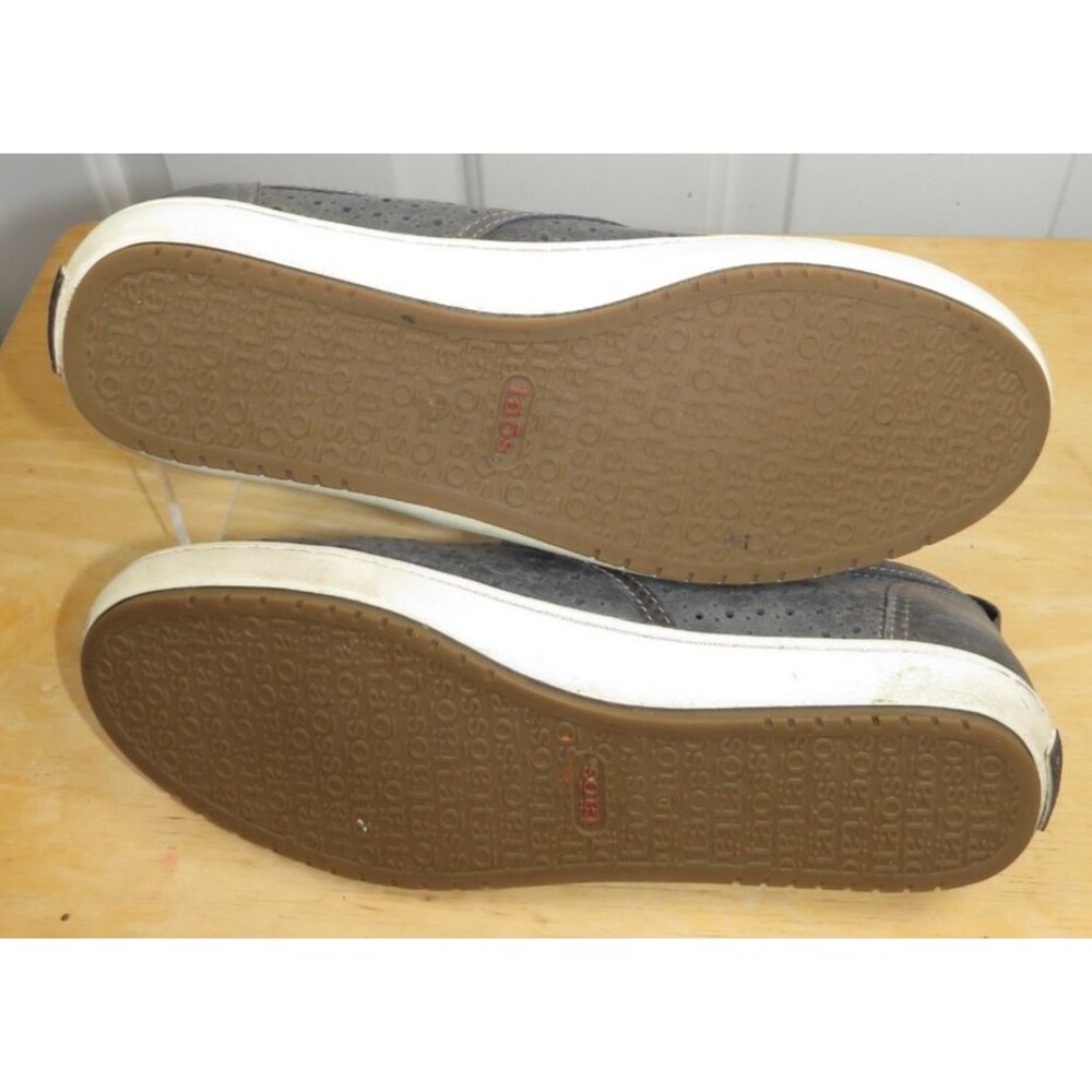 Taos Court Perforated Round Toe Leather Sneakers Women's Size 8.5 Gray 21109 - Picture 8 of 8